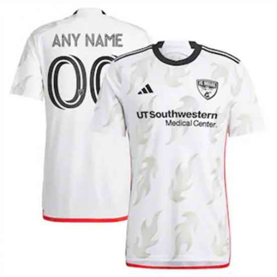 Men FC Dallas Custom 2023 24 Away Replica White
